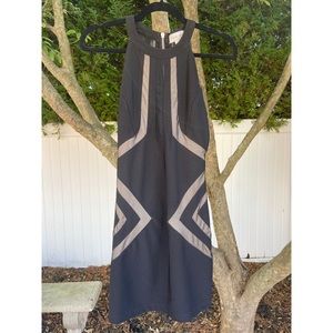 Emerald Sundae Black and Tan Bodycon Minidress